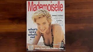Mademoiselle December 1989 Tatjana Patitz  | ASMR Magazine Flip Through