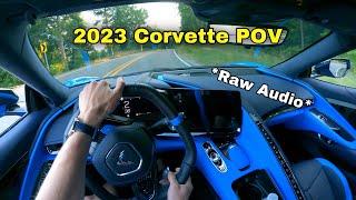 2023 C8 Corvette POV- PUSHED HARD On Back Roads// RAW AUDIO// NO TALKING