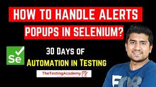 How To Handle Alerts in Selenium | How To Handle Popup in Selenium |  Day16