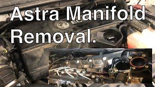 Opel/Vauxhall Astra manifold removal. step-by-step removal guide.