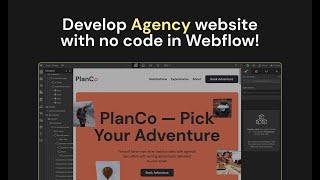 Agency Website Developed with no code in Webflow!