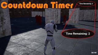 Creating A Countdown Timer | Shooter Minigame Part 13 - Unreal Engine Tutorial