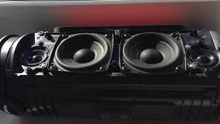 JBL XTREME - MOVING BY ITSELF!!! ABOUT TO BLOW!!! WITHOUT GRILL! PART 2