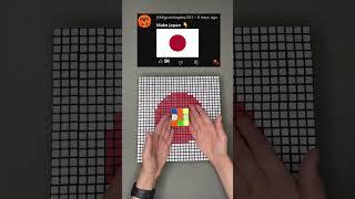 Making Japan From Rubik’s Cubes 