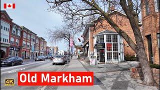 CANADA Travel - MARKHAM Village Ontario 4K Main Street Walk