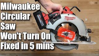 Milwaukee Circular Saw Won’t Turn On (Fixed)