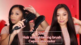 JINRI Heated hair straightening brush