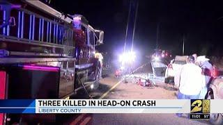 3 killed in Liberty County crash