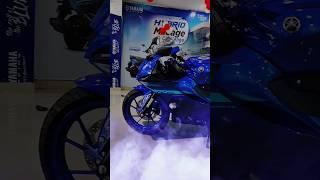 Killer look  New 2025 Yamaha R15 v4 in racing blue colour #bike #trending #2025 #yamaha #r15v4