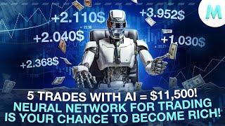 5 trades with AI = $11,500! Binary Options Trading Strategy! Pocket Option Binary Bot for Trade