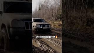 Jeep прошел преграду на лайте #покатушки #jeep #jeepgrandcherokee #grandcherokee #offroad