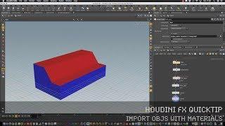 Houdini FX Quicktip - Import OBJs with Materials to Houdini FX (engl)