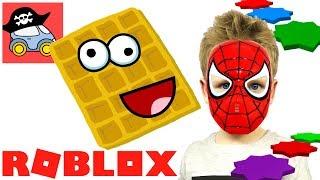  Человек-паук в ROBLOX Побег в рот к ГИГАНТСКОЙ печеньке в Роблокс Escape Ice Cream Obby Жестянка