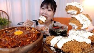 매운양념 가득 낙지덮밥 직접만든 통통한 생선까스 시원한오이냉국 먹방 Spicy Octopus with Rice Fish Cutlet Koreanfood Mukbang