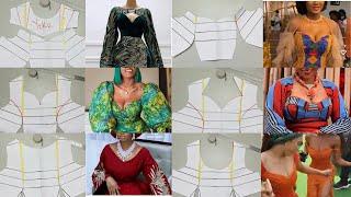 HOW TO CUT TRENDY NECKLINES| DRAFTING DIFFERENT TYPES OF NECKLINES; neck tightening, neck contouring