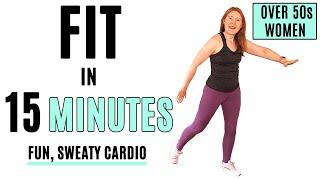 FUN and FAST 15 Minute CARDIO Workout for Women Over 50 | No Equipment | Lively Ladies