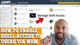 HOW TO ENABLE SSH ACCESS TO MY USERS VIA WHM ROOT? [STEP BY STEP]️