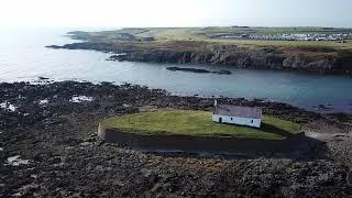 St Cwyfan's Church (Church in the Sea) - Anglesey Drone Footage