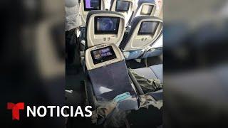 Una turbulencia deja decenas de lesionados durante un vuelo de Air Europa | Noticias Telemundo