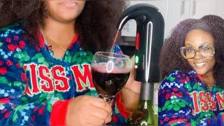 UNBOXING A ELECTRIC WINE AERATOR DISPENSER! LONG LASTING BATTERY! AMAZON FINDS!