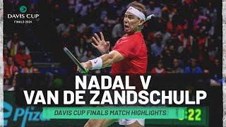 Rafa's Last Professional Match | Rafael Nadal v Botic van de Zandschulp Highlights | Davis Cup 2024