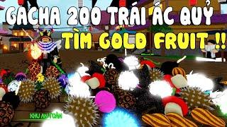 Roblox - KHÔ MÁU XÀI 500 ROBUX MỞ 200 TRÁI ÁC QUỶ TÌM GOLD FRUIT VÀ CÁI KẾT BẤT NGỜ | KING LEGACY