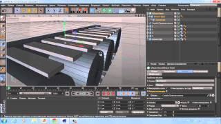 Создание анимации гусениц для танка в Cinema 4d.