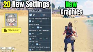 20 New Settings Fully Explained in COD Mobile Battle Royale 2024 | 20 New Settings In CODM 2024