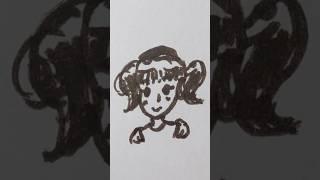 She Smol  #art #doodle #doodling #sketch #sketching #drawing #brushpen #littledoodle #arttimelapse