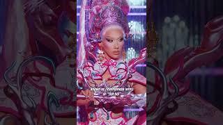 "Plastique Tiara wearing a traditional 'Hat boi' battle armor." #dragrace #shorts