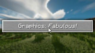 POV: setting fabulous graphics in Minecraft