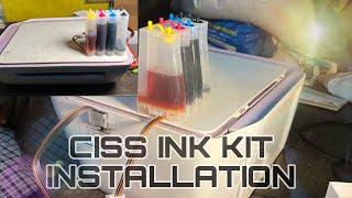 Hp Printer attachment ciss ink tank full installation