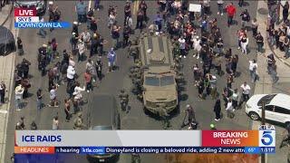 ICE agents raid several businesses in Los Angeles - Live KTLA team coverage
