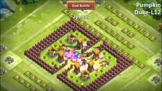 Jtisallbusiness Castle Clash PUMPKIN DUKE L12 WOW INSANE LVL 250