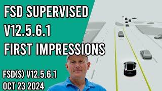 FSD Supervised v12.5.6.1 - First Impressions with Highway E2E Discussion