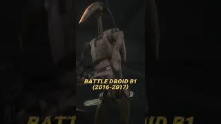 Battle Droid B1 Evolution(1999-2021)#starwars#battledroid#b1#clonewars2003#clonewars#rebels
