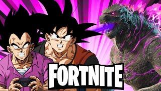 Goku and Vegeta VS Godzilla!