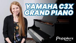 Yamaha C3X Conservatory Grand Piano | Overview and Playing Demo by Jenna from Popplers Music