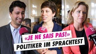 Sprachtest im Bundeshaus – so gut können Politiker Französisch und Deutsch