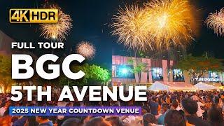 Upcoming NEW YEAR Countdown 2025 Venue | BGC 5TH AVENUE Fireworks Display and Weekend Tour!