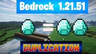 Minecraft New working Duplication Glitch 1.21.51 Bedrock Edition