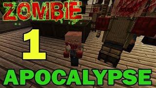 ч.01 Прохождение карты Minecraft - Zombie Apocalypse (миссия 1)