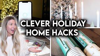 10 CLEVER HOLIDAY HOME ESSENTIALS | DECOR HACKS + ORGANIZATION