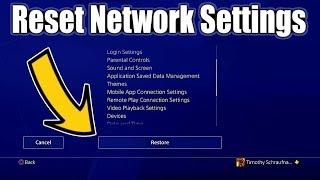 PS4 NETWORK SETTINGS RESET! (EASY METHOD!)