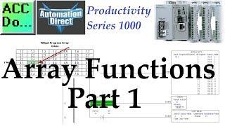 Productivity 1000 Series PLC Array Functions Part 1