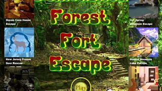 Demolished Forest Fort Escape video walkthrough | Game2rule