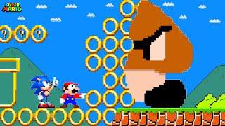 Super Mario Bros. But When Everything Mario Touches Turns To Rings