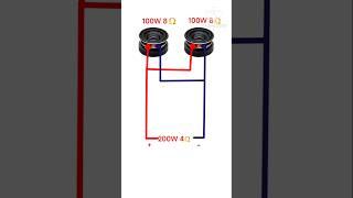 speaker parallel connection | #shorts #electronic