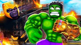 HULK + INFINITY GAUNTLET = DESTRUCTION (Roblox)