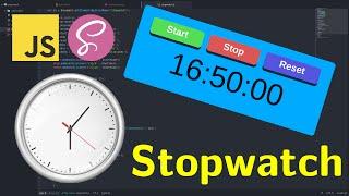 Create a simple STOPWATCH TIMER in JavaScript, CSS (SCSS)